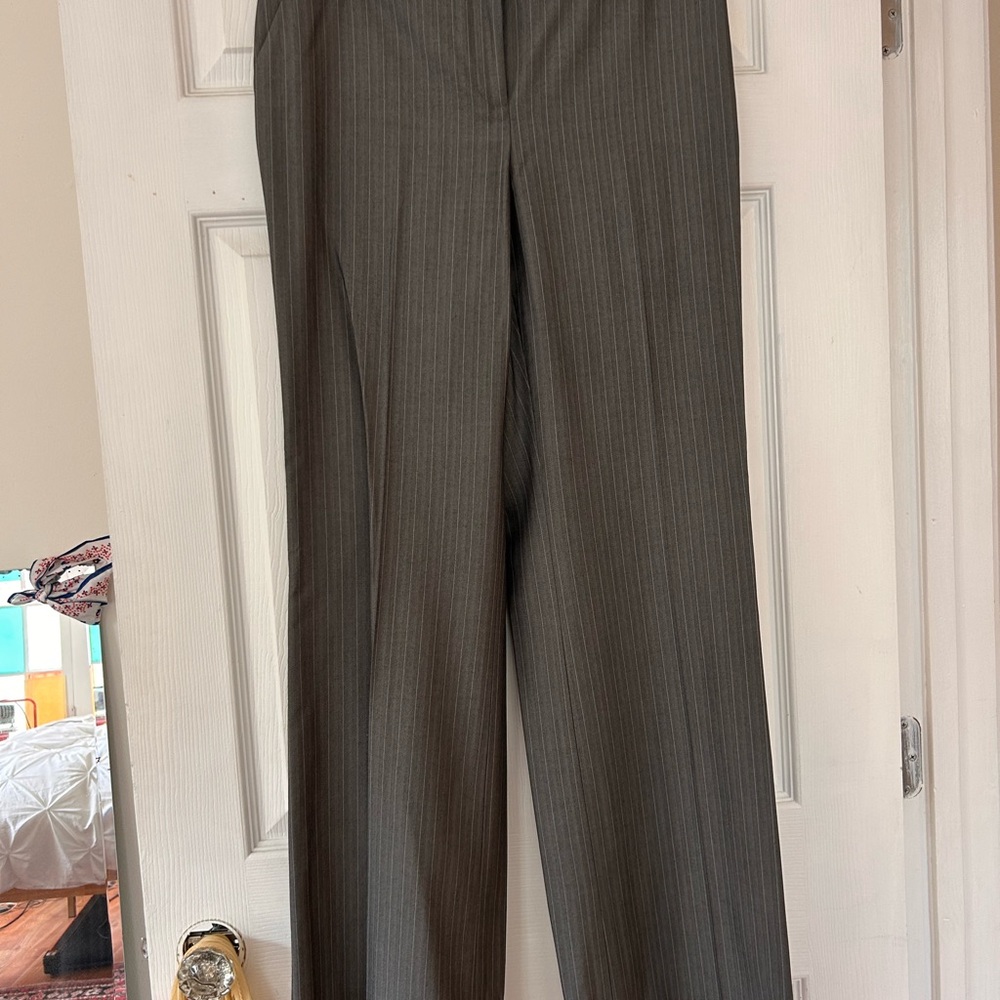 Gray Pinstripe Trousers